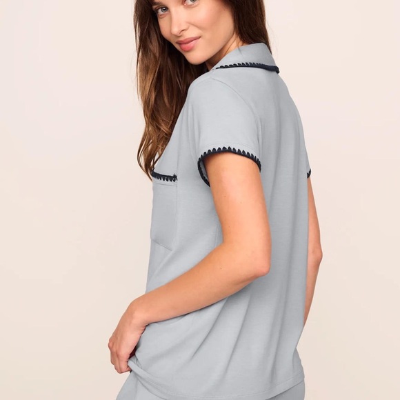 NWT Eberjey Frida Shortie Modal Tencel Pj Set/ S/Grony - Picture 5 of 11